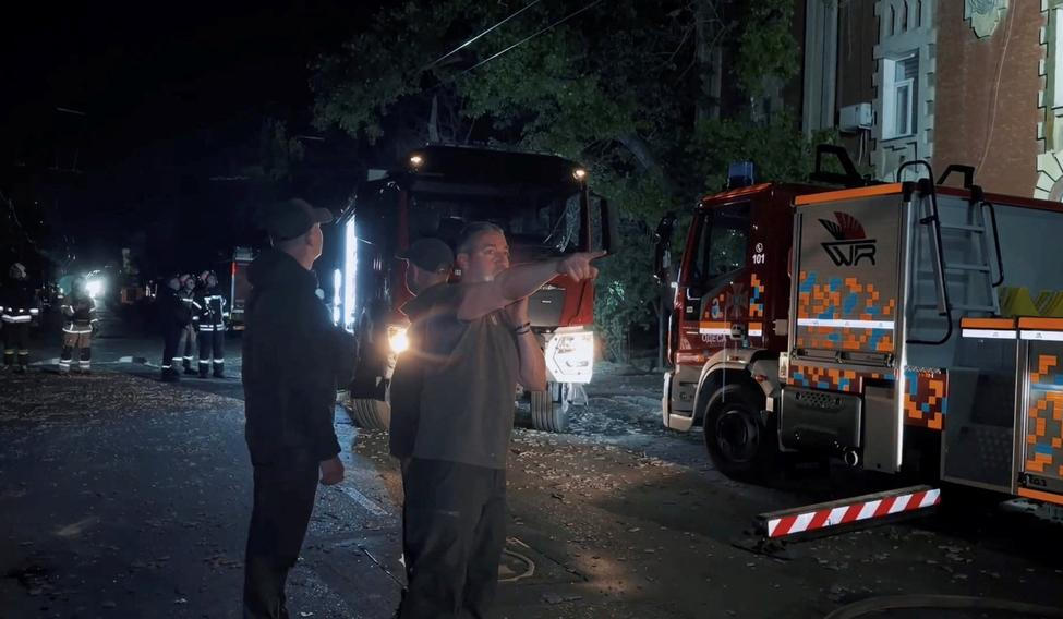 Aftermath of Russian drone strike, amid Russia's attack on Ukraine, in the Odesa region