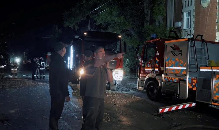 Aftermath of Russian drone strike, amid Russia's attack on Ukraine, in the Odesa region