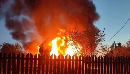 Aftermath of a Ukrainian drone attack in Moscow region