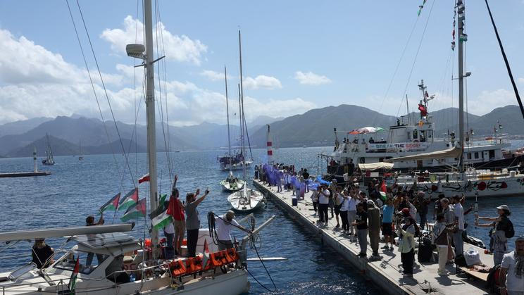 Global Sumud Flotilla set to depart from southern Turkish resort of Marmaris for Gaza