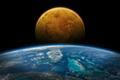 Earth,And,Venus,In,Space.,Solar,System,Planets,In,Deep