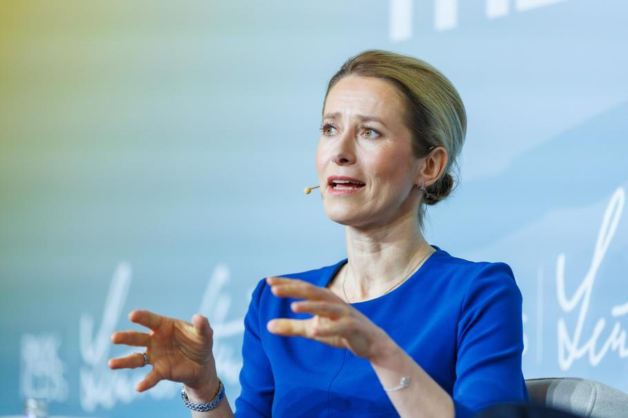 Šéfka evropské diplomacie a bývalá estonská premiérka Kaja Kallasová hovoří na bezpečnostní konferenci Lennarta Meriho, 17. května 2026.
