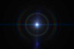 Halo,,Optical,Phenomenon.,Lens,Flare,On,Black.,Anamorphic,Streak.,Anamorphic