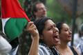 Protesters demand the release of Gaza flotilla activists outside the Israeli embassy, in Mexico City