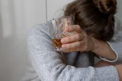 Alcoholism,,Alcohol,Addiction,.,Drunk,Woman,Or,Female,Alcoholic,Drinking