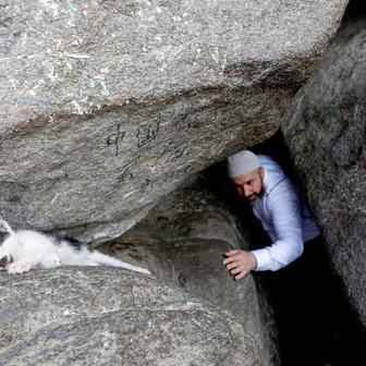Muslim pilgrims visit Mount Al-Noor, ahead of the annual hajj pilgrimage, in the holy city of Mecca