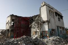 The Minab school damaged by a strike on February 28, in Minab
