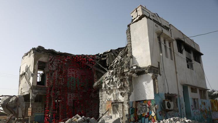 The Minab school damaged by a strike on February 28, in Minab