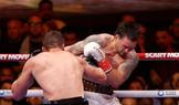 Souboj ukrajinského boxera Oleksandra Usyka s nizozemským kickboxerem Ricem Verhoevenem o titul mistra světa organizace WBC v těžké váze