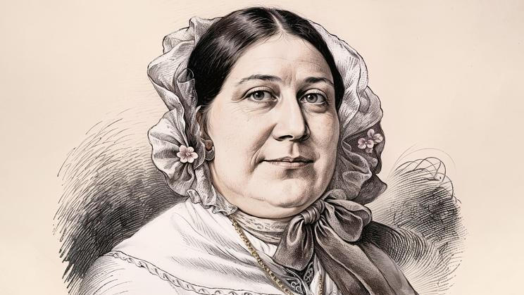 Magdalena Dobromila Rettigová na slavném portrétu od Jana Vilímka.