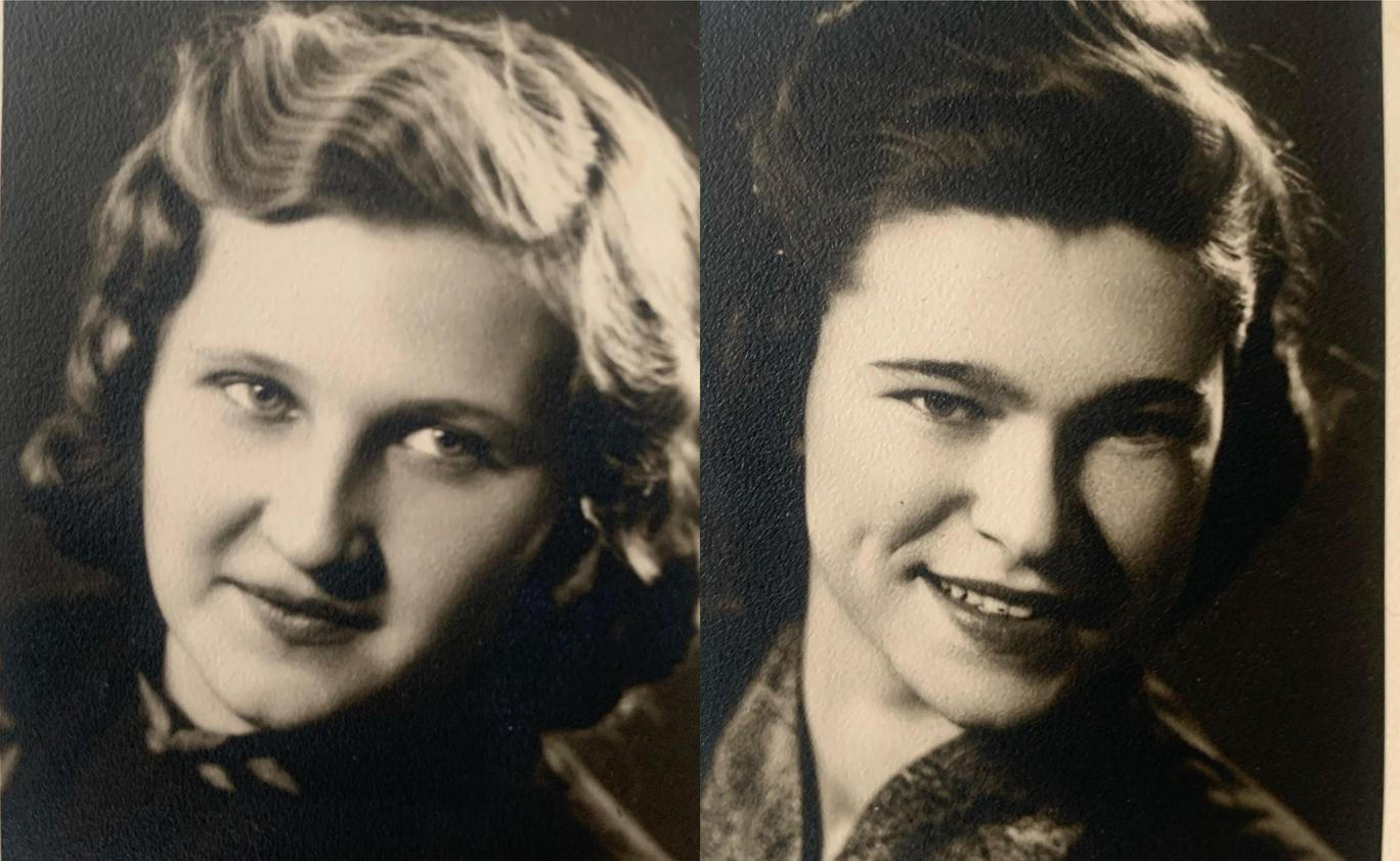 Sestřenice Ilse (vpravo) a Doris (vlevo) Jesenské