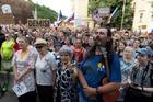 Protest rally to support Czech TV and Czech Radio