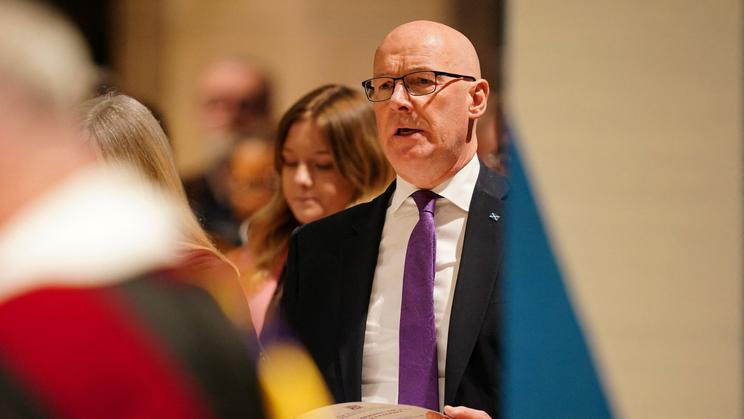 Referendum o nezávislosti podporuje skotský premiér John Swinney (na snímku) a jeho Skotská národní strana (SNP) spolu se Zelenými.