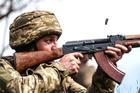 FILE PHOTO: Ukrainian servicemen attend a military exercise in Zaporizhzhia region