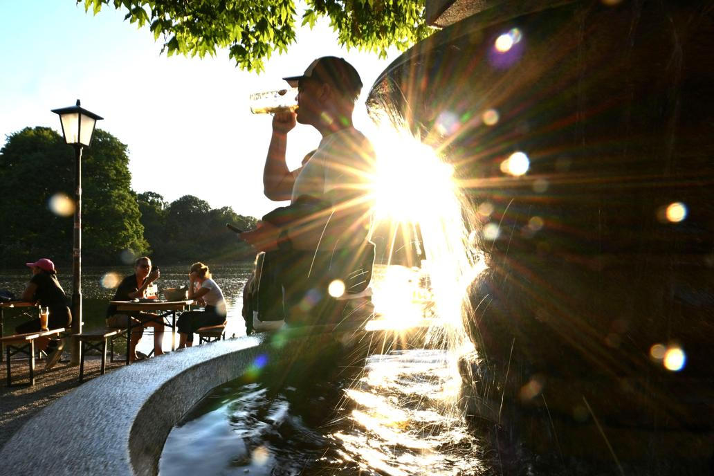 Beer garden weather in Munich