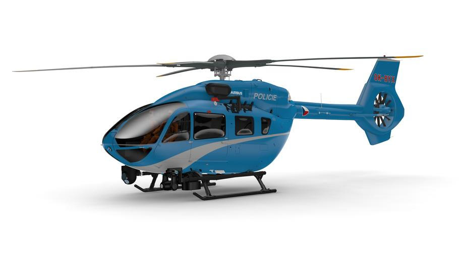 Vizualizace toho, jak by měl vypadat nový vrtulník H145 pro českou policii.
