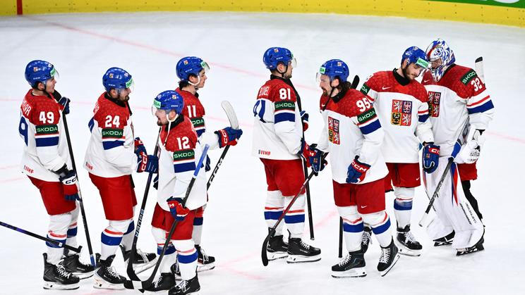 Smutní Češi po porážce v zápase MS 2026 Česko - Finsko