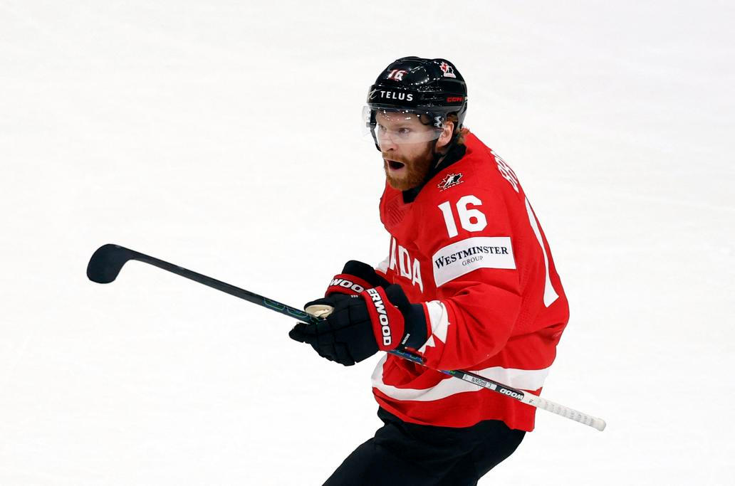 Connor Brown slaví gól v zápase MS 2026 Kanada - USA