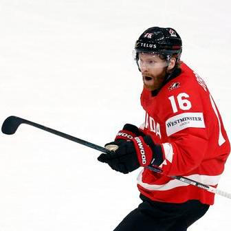 Connor Brown slaví gól v zápase MS 2026 Kanada - USA