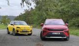 Renault 5 a Škoda Elroq dobíjení auta autem