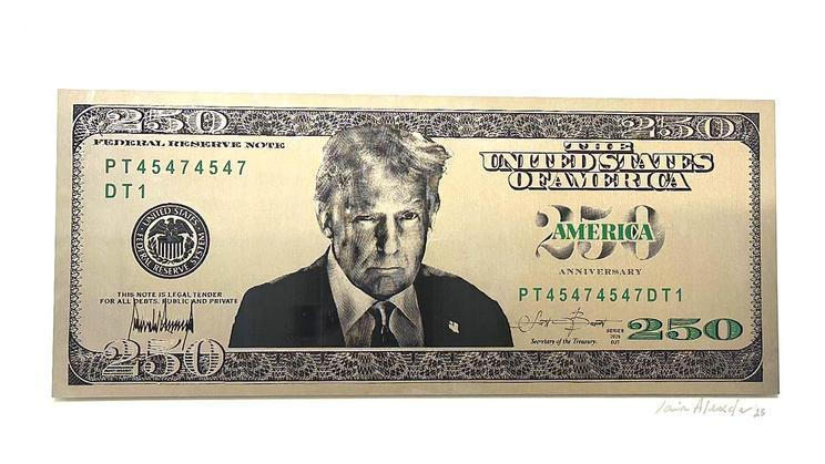 Bankovka s podobiznou Donalda Trumpa.