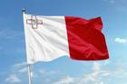 The,Flag,Of,Malta,Is,Shown,Waving,In,The,Wind,