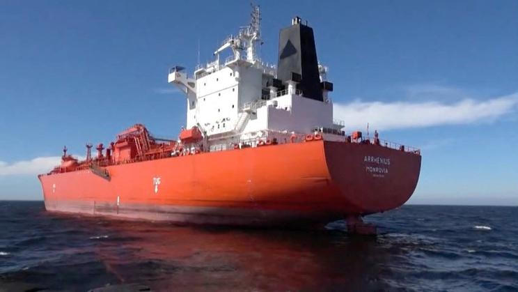 Russia says magnetic mines found on tanker at Ust-Luga port