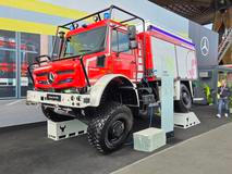 Stálicí, která šla vidět napříč jednotlivými stánky, je Unimog.
