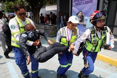 Teachers from Mexico's CNTE union protest for higher wages, in Mexico City