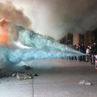 Teachers from Mexico's CNTE union protest for higher wages, in Mexico City