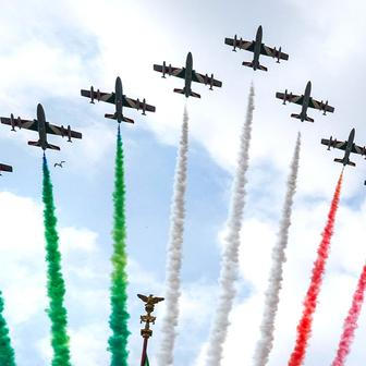 Military parade on the Republic Day in Rome