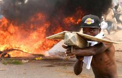 Protests against a U.S. Ebola quarantine plan in Kenya
