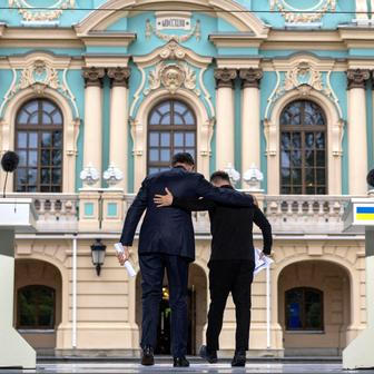 NATO Secretary General Mark Rutte and Ukrainian President Volodymyr Zelenskiy in Kyiv