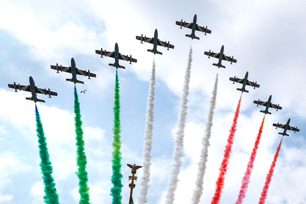 Military parade on the Republic Day in Rome