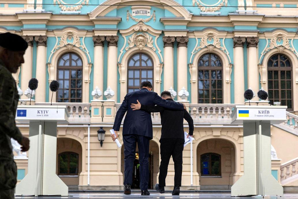 NATO Secretary General Mark Rutte and Ukrainian President Volodymyr Zelenskiy in Kyiv