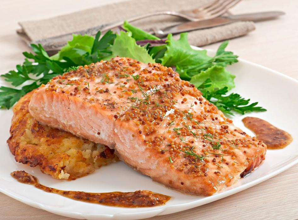 Losos na medu, recept