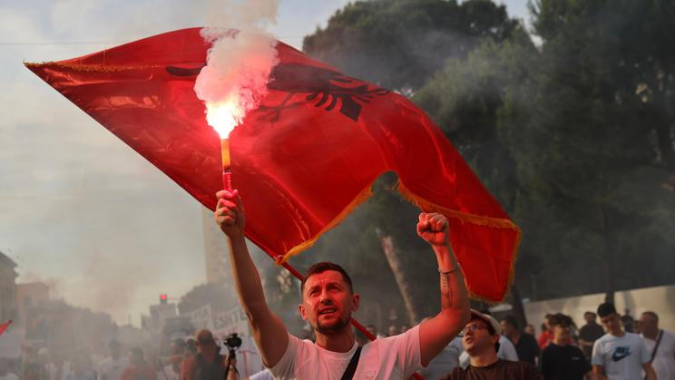 Albania Protest Kushner