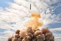 A test launch of the Sarmat intercontinental ballistic missile
