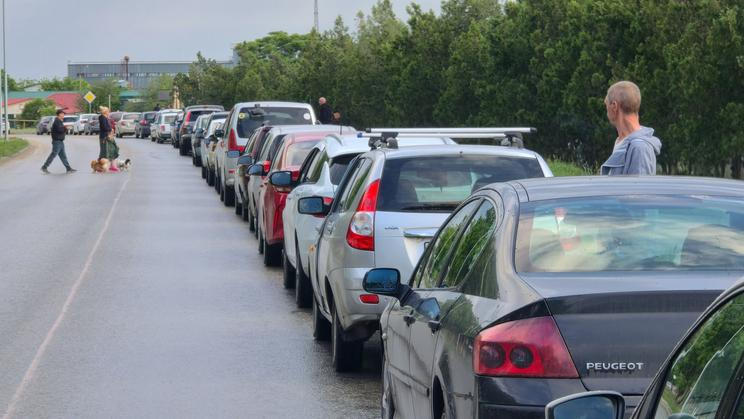 Fuel shortage in Yevpatoriya