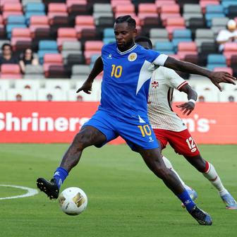 Leandro Bacuna v zápase Curacaa proti Kanadě (2025)