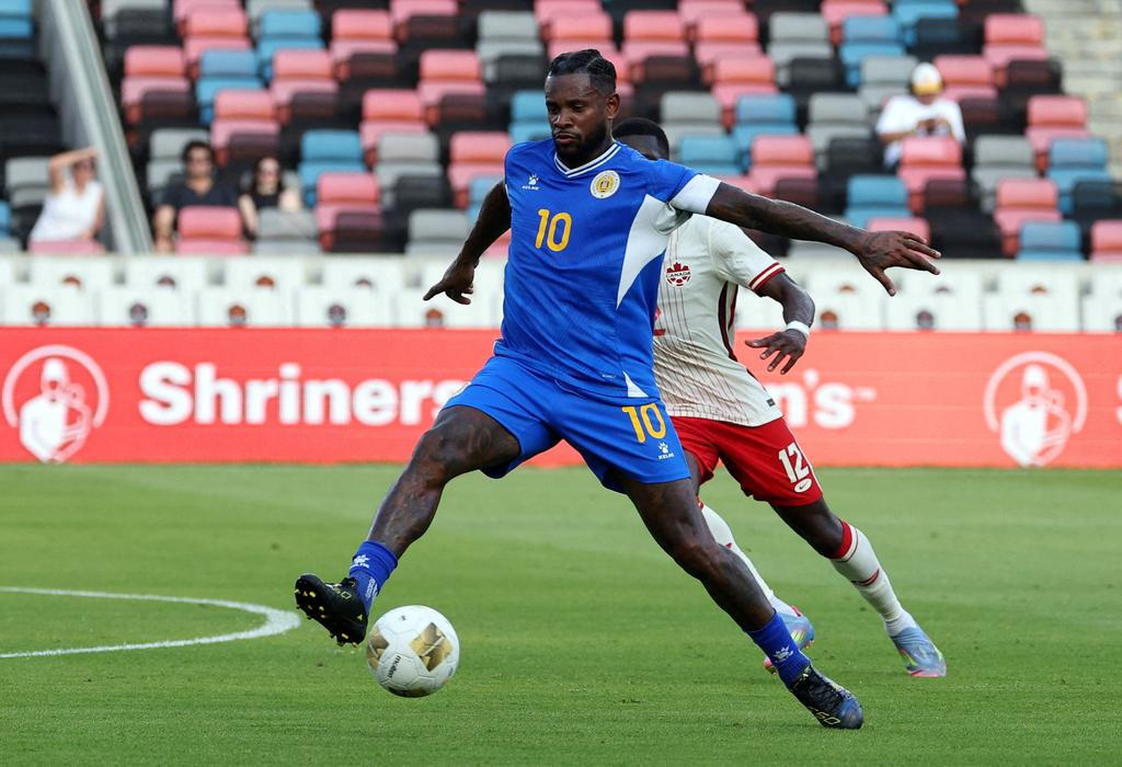 Leandro Bacuna v zápase Curacaa proti Kanadě (2025)