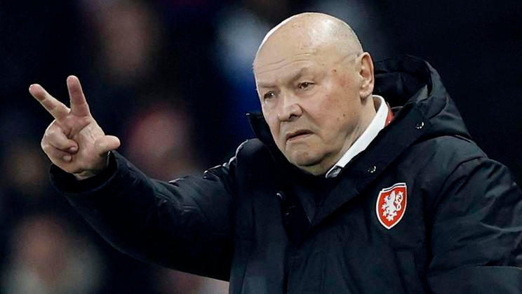 Miroslav Koubek  v zápase kvalifikace o postup na MS Česko - Dánsko