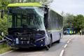 A view of the scene of a crash of two buses near Dachau