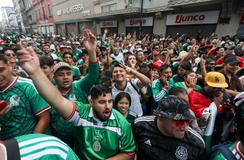 Mexican soccer fans queue for FIFA Fan Fest in Mexico City ahead of World Cup opener