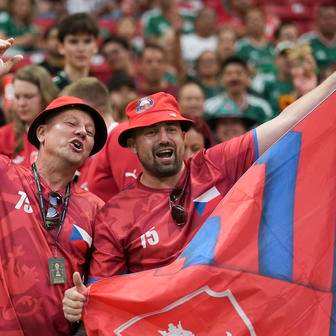 Čeští fanoušci v zápase MS 2026 Česko - Korea