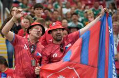 Čeští fanoušci v zápase MS 2026 Česko - Korea
