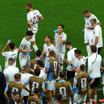 Hydratační pauza v podání českého týmu v zápase MS 2026 Česko - Korea