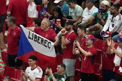 Čeští fanoušci v zápase MS 2026 Česko - Korea