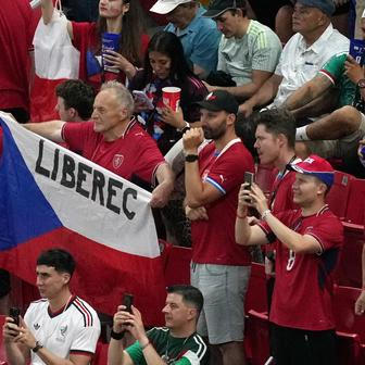 Čeští fanoušci v zápase MS 2026 Česko - Korea