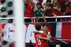 Korejci slaví vítězný gól v zápase MS 2026 Česko - Korea.